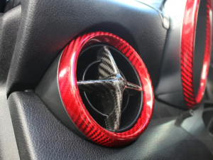 Mercedes Benz SLK Interior Air Vent Cover Kit - Carbon Fiber - R172